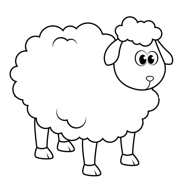 Schaf 2 ausmalbilder