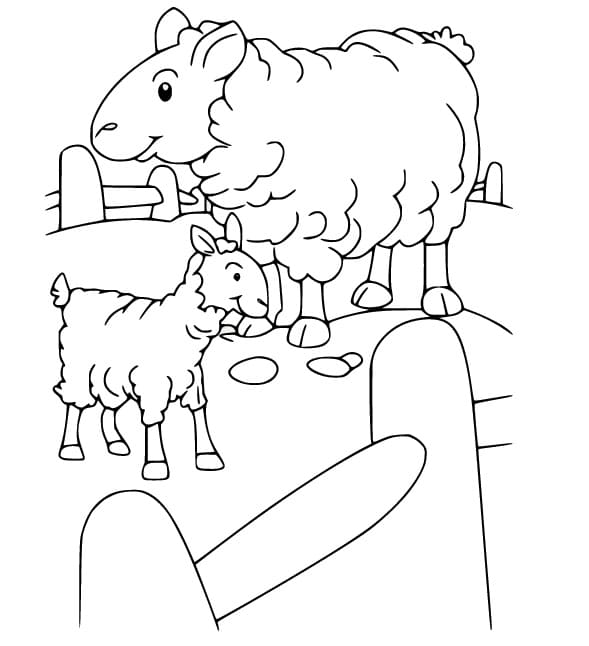 Schaf für Kinder ausmalbilder