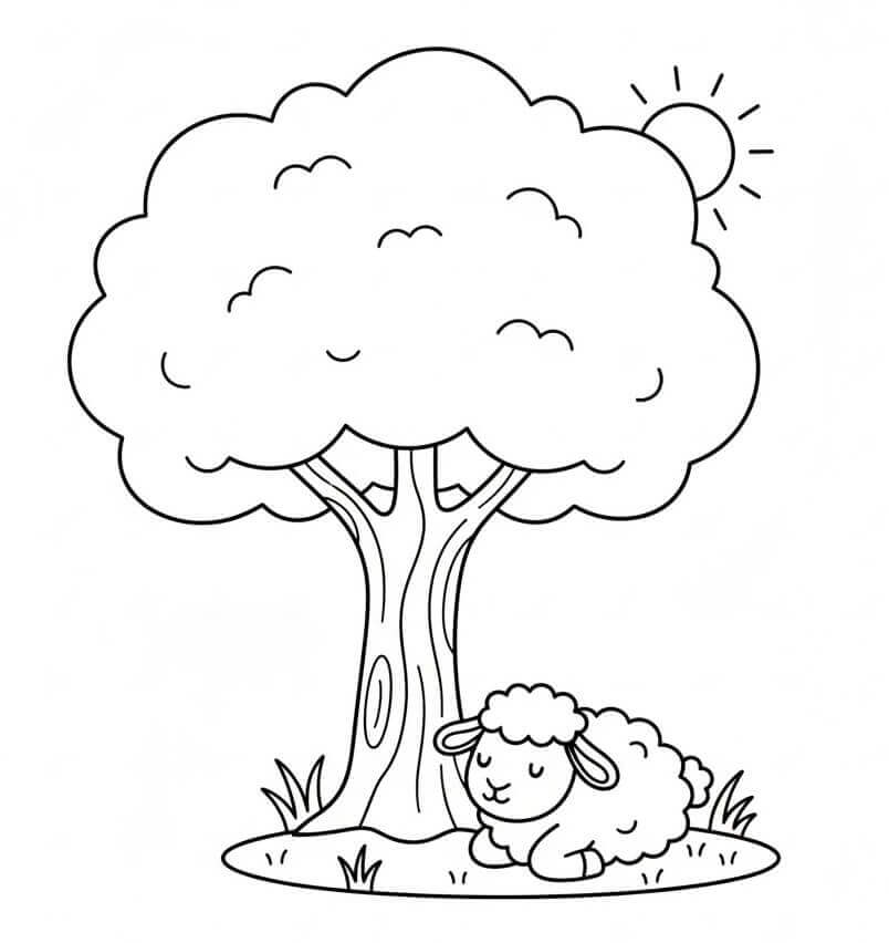 Schaf zum Drucken ausmalbilder