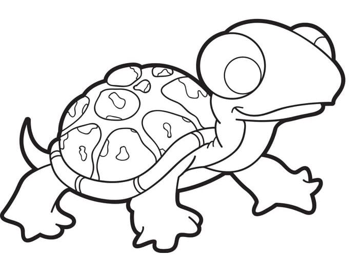 Schildkröte für 3-jährige Kinder ausmalbilder