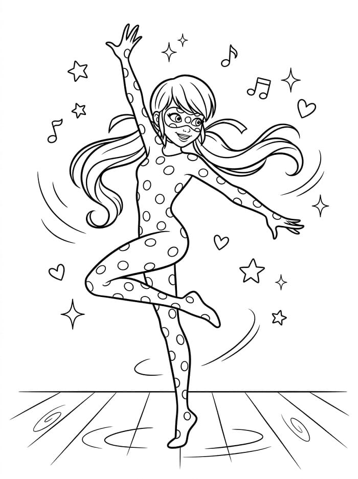 Schlichte Miraculous Ladybug ausmalbilder
