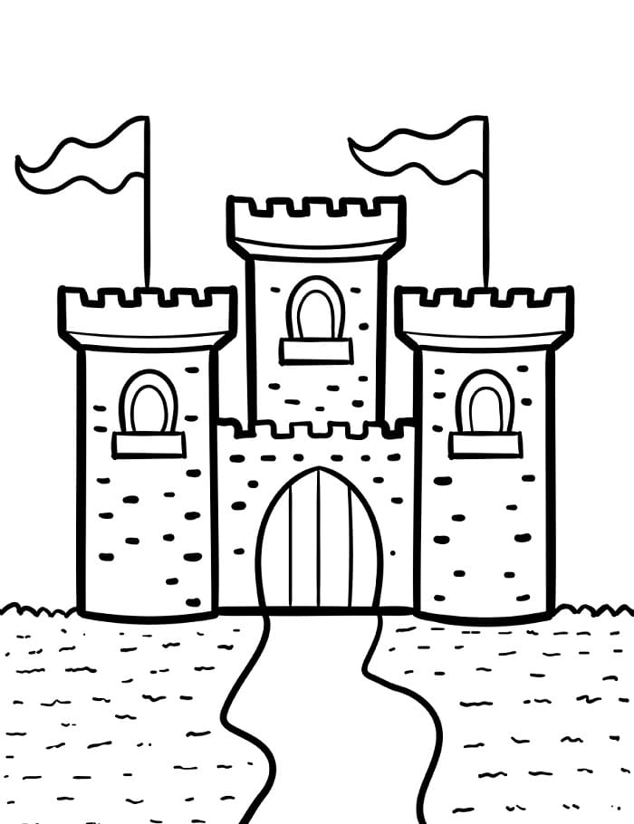Schloss kostenlos ausdruckbar ausmalbilder
