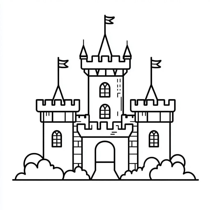 Schloss zum Ausdrucken ausmalbilder