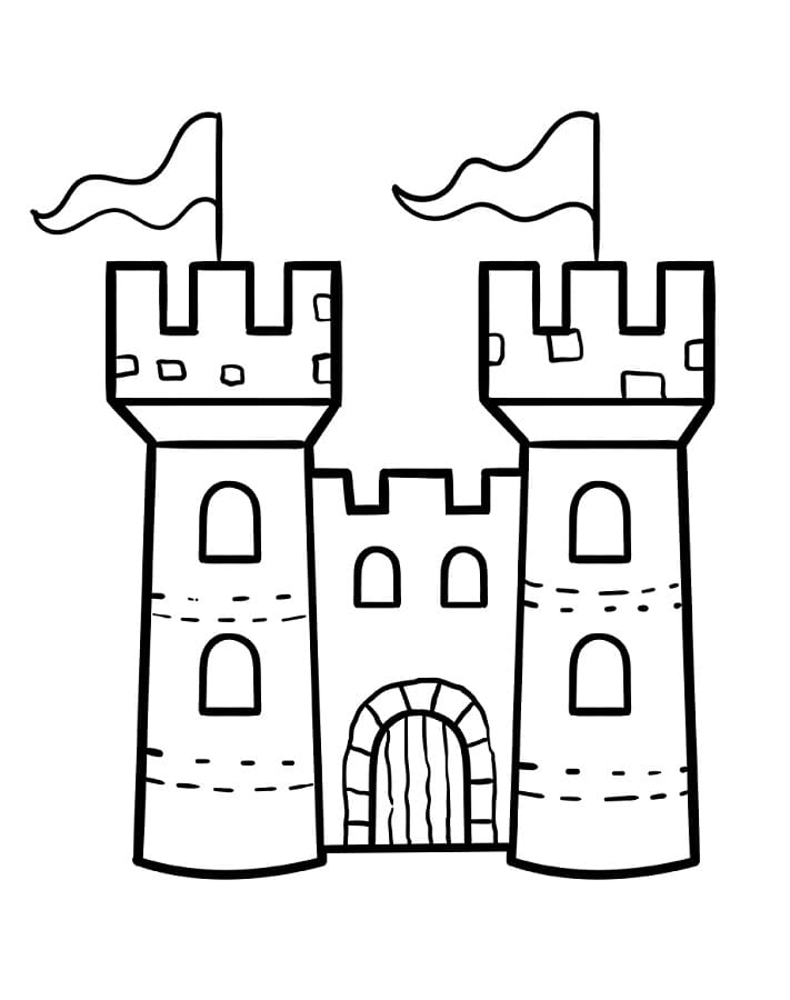 Schloss zum Drucken ausmalbilder