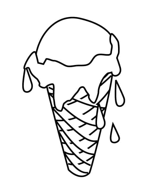 Schmelzendes Eis ausmalbilder