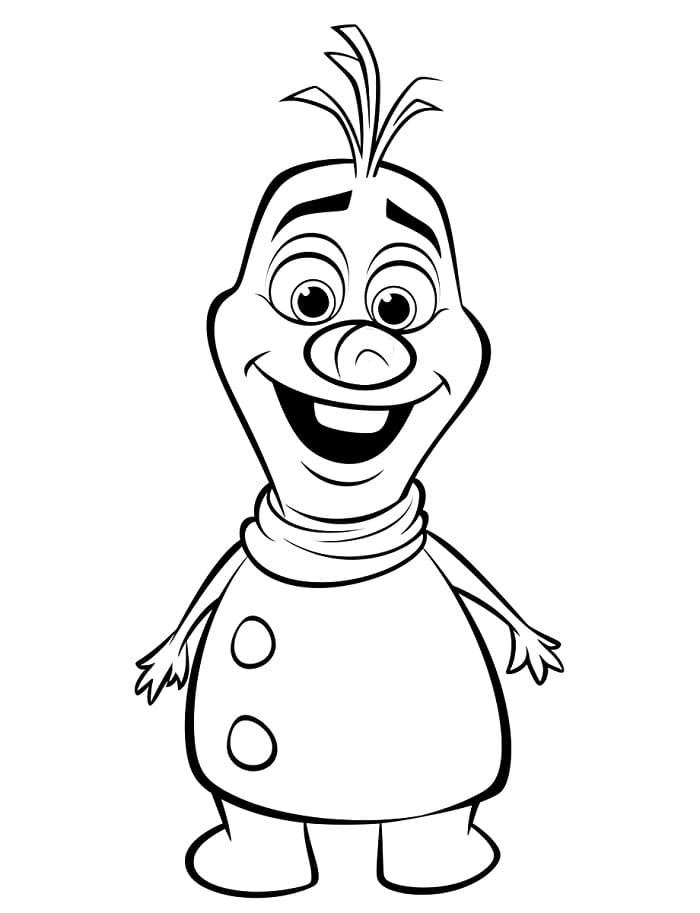 Schneemann Olaf ausmalbilder