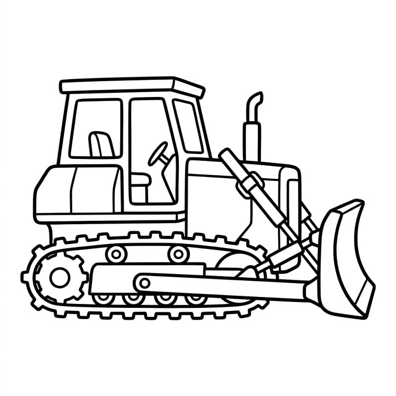 Bulldozer ausmalbilder