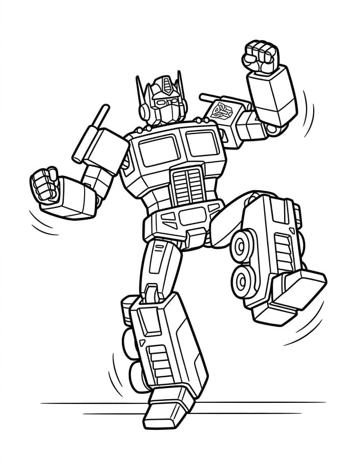 Schöner Optimus Prime ausmalbilder