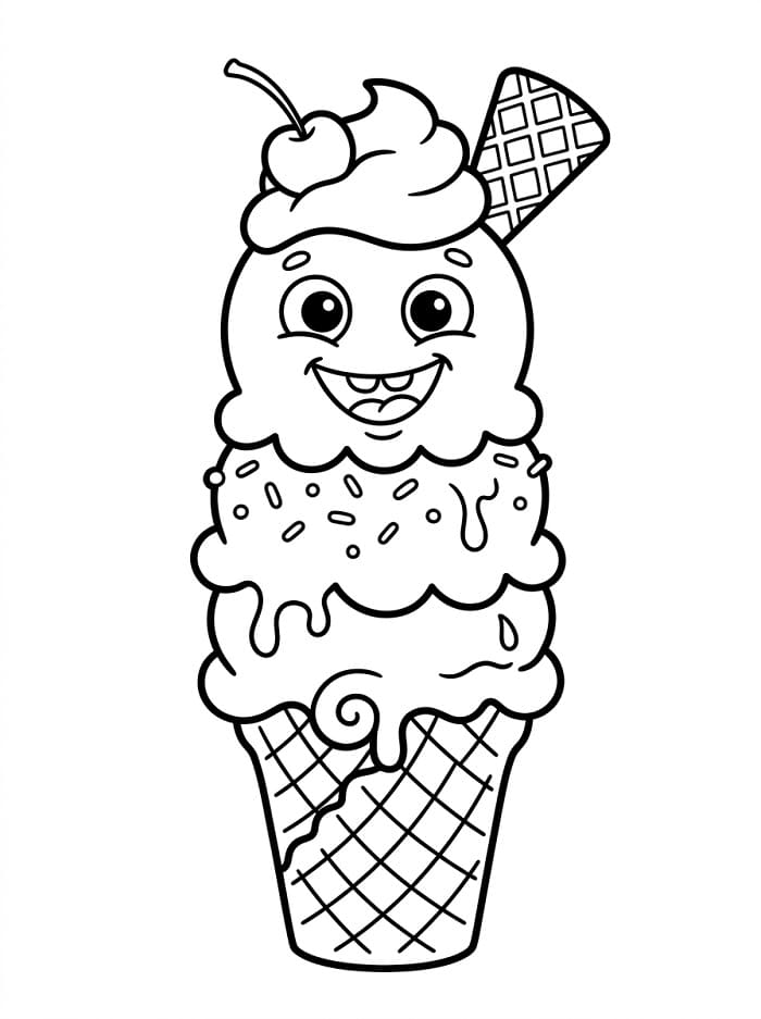 Schönes Eis ausmalbilder