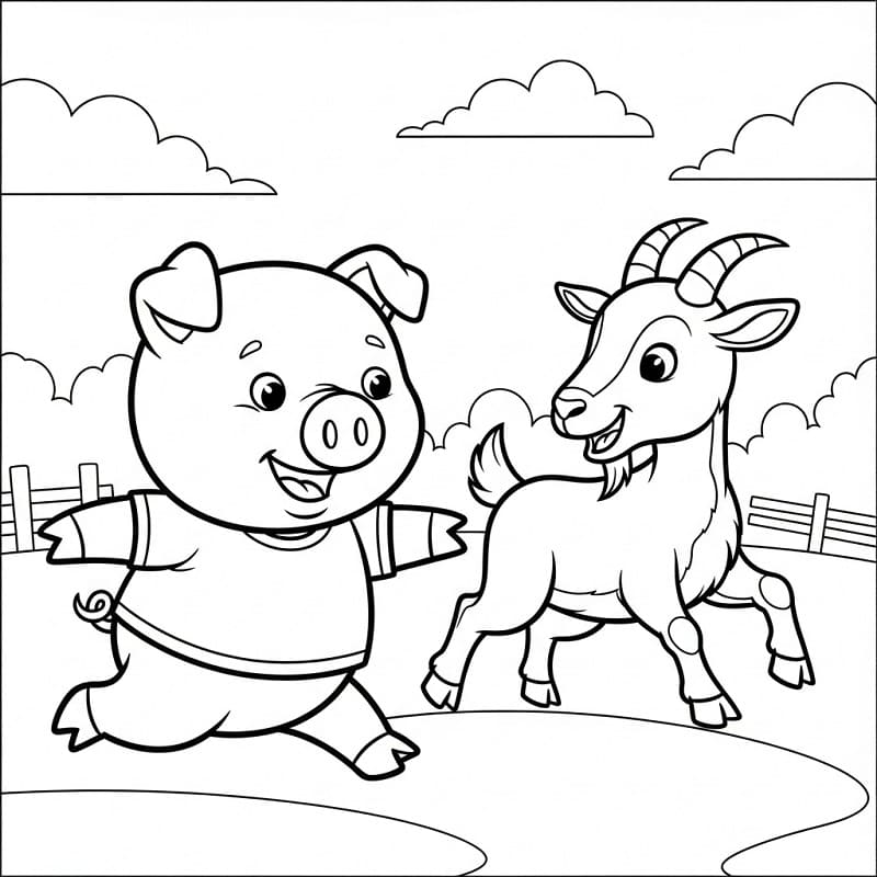Schwein-Bild ausmalbilder
