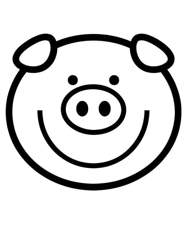 Schwein für 3-jährige Kinder ausmalbilder