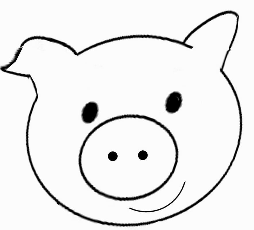 Schwein für 5-jährige Kinder ausmalbilder