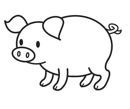Schwein für 6-jährige Kinder ausmalbilder