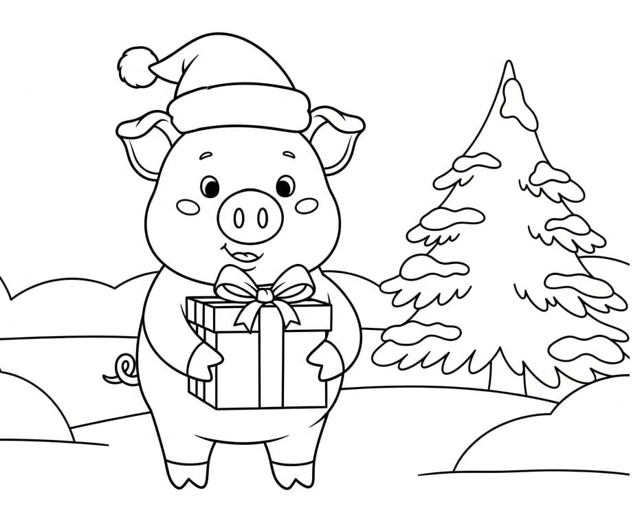 Schwein kostenlos ausmalbilder