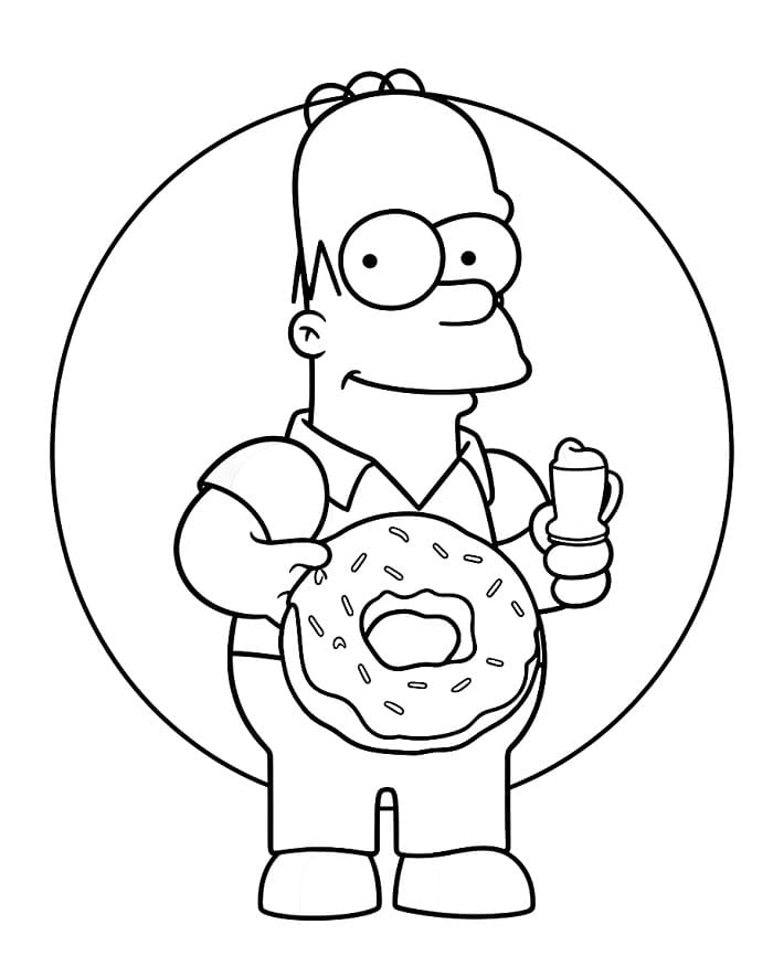 Sehr lustige Simpsons ausmalbilder