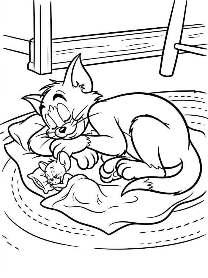 Sehr lustige Tom und Jerry ausmalbilder