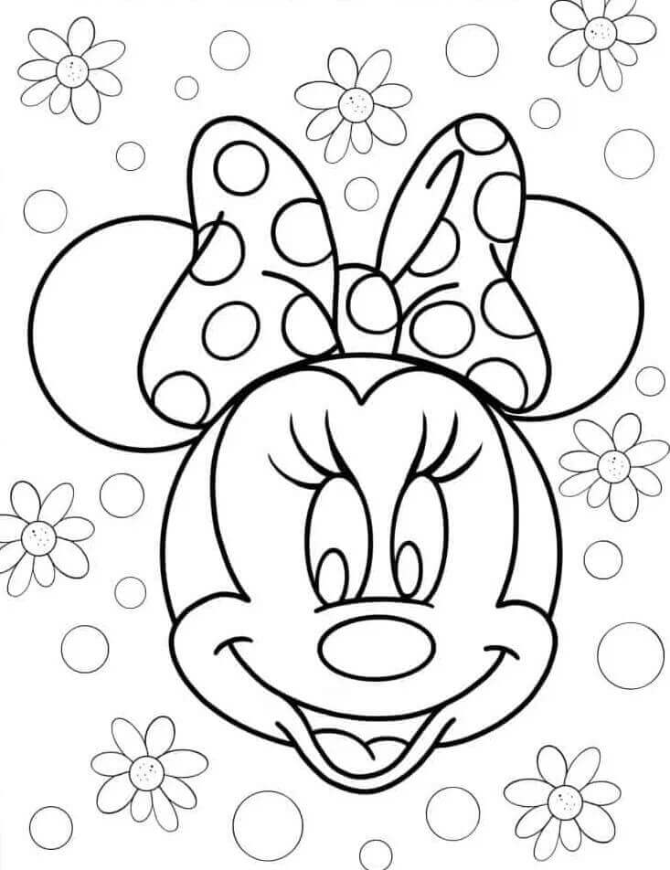 Sehr niedliche Minnie Maus ausmalbilder