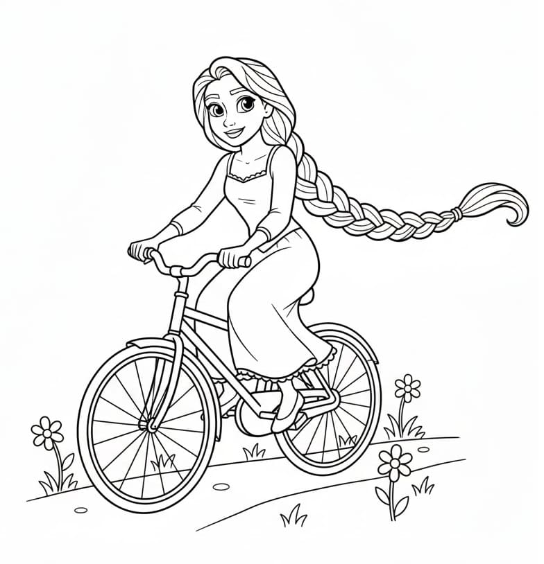 Sehr niedliche Rapunzel ausmalbilder