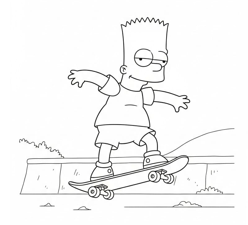 Sehr niedliche Simpsons ausmalbilder