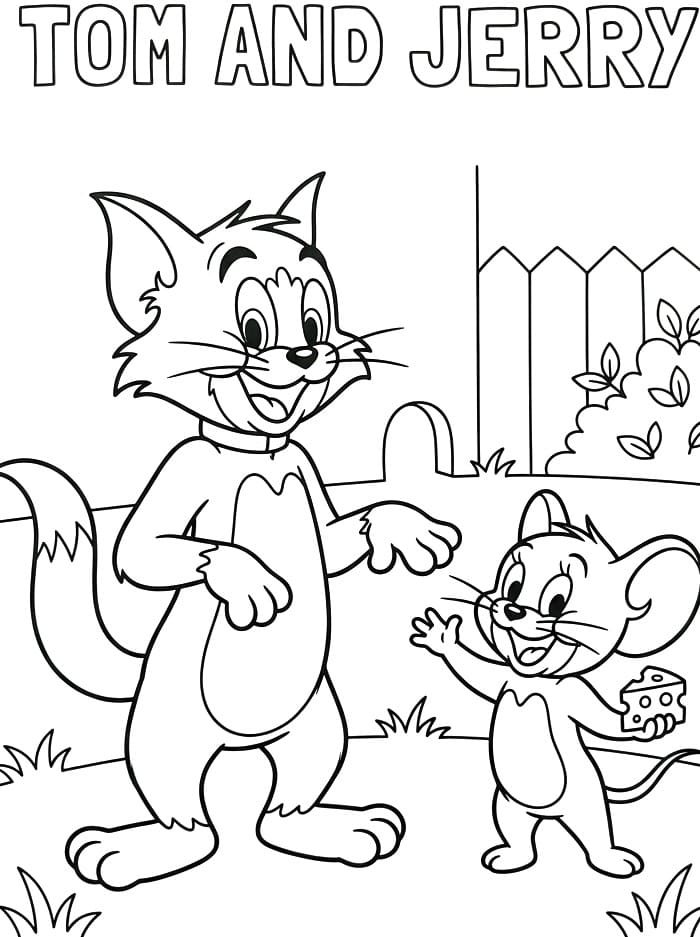 Sehr niedliche Tom und Jerry ausmalbilder
