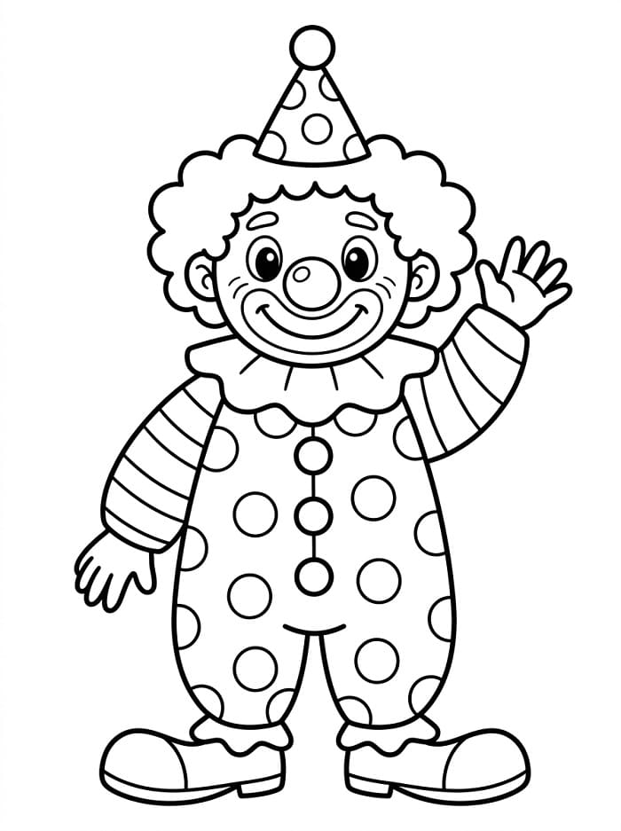 Clown ausmalbilder