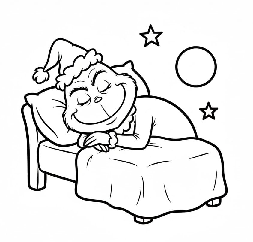 Sehr niedlicher Grinch ausmalbilder