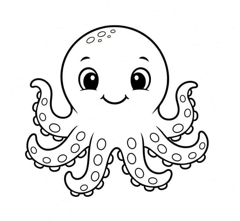 Krake ausmalbilder