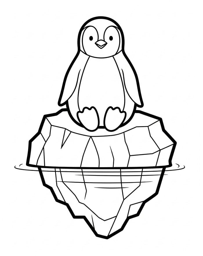 Sehr niedlicher Pinguin ausmalbilder