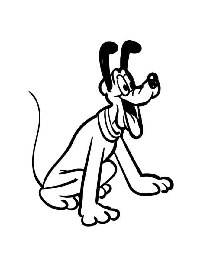 Sehr niedlicher Pluto ausmalbilder