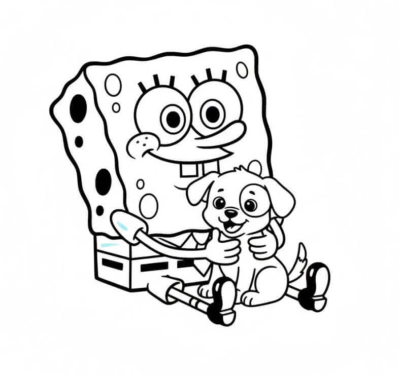 Sehr niedlicher Spongebob ausmalbilder