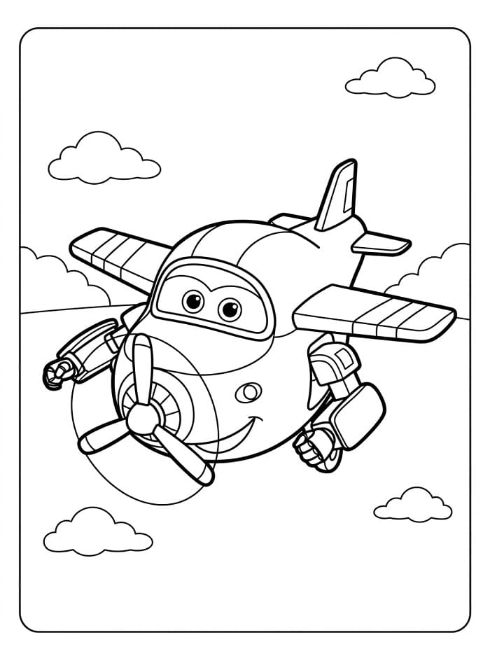 Sehr süße Super Wings ausmalbilder