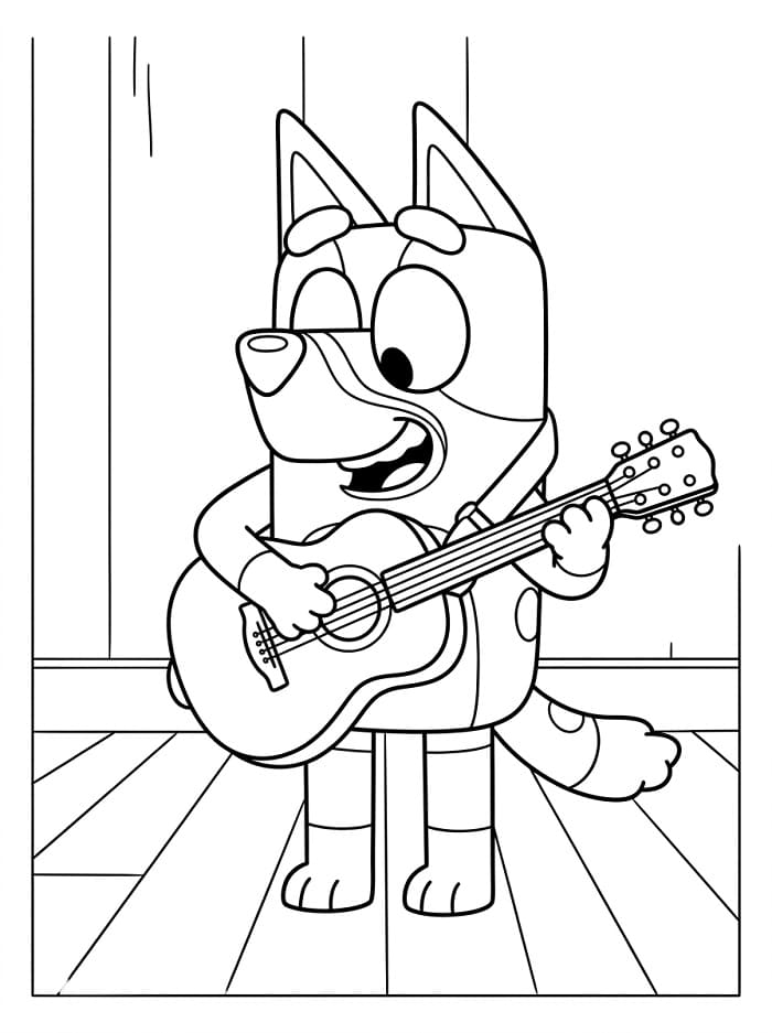Sehr süßer Bluey ausmalbilder