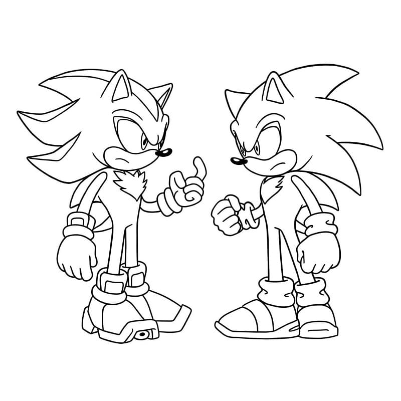 Shadow aus Sonic ausmalbilder