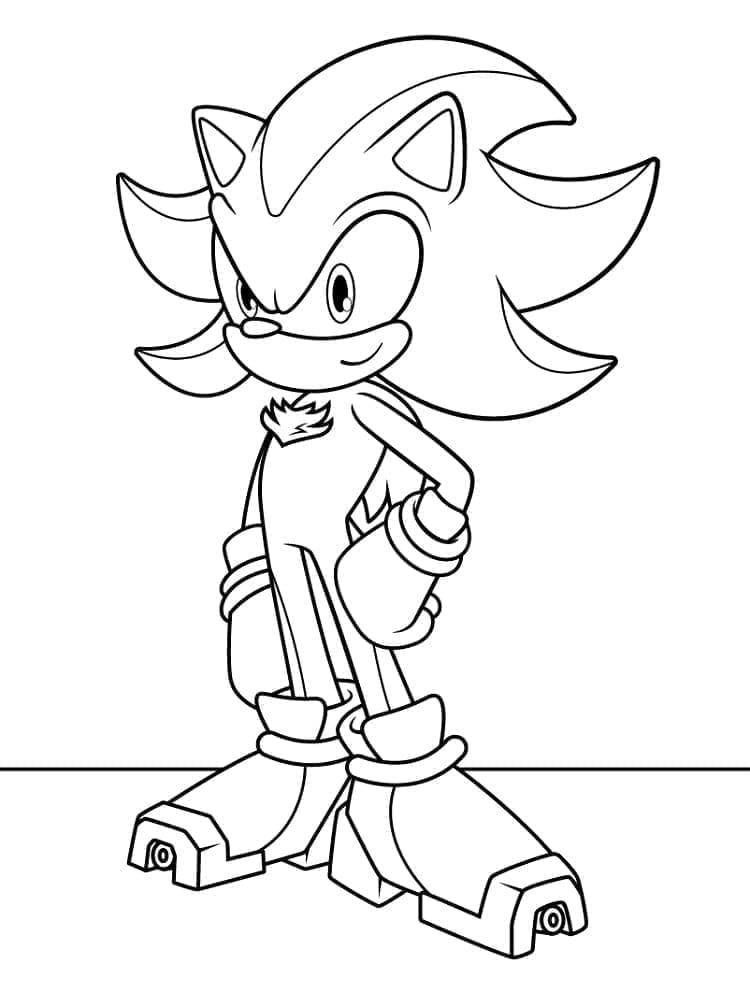 Shadow Sonic ausmalbilder