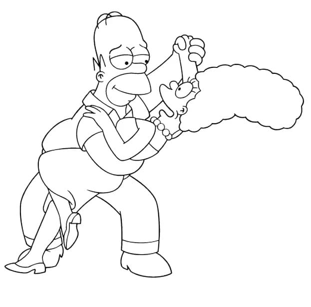 Simpsons für 4-jährige Kinder ausmalbilder