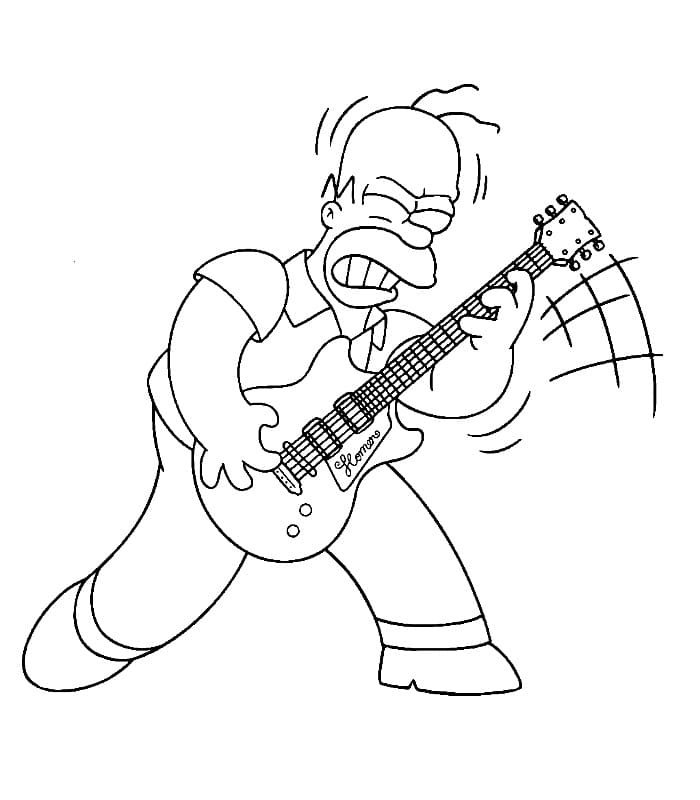 Simpsons zum Ausdrucken ausmalbilder