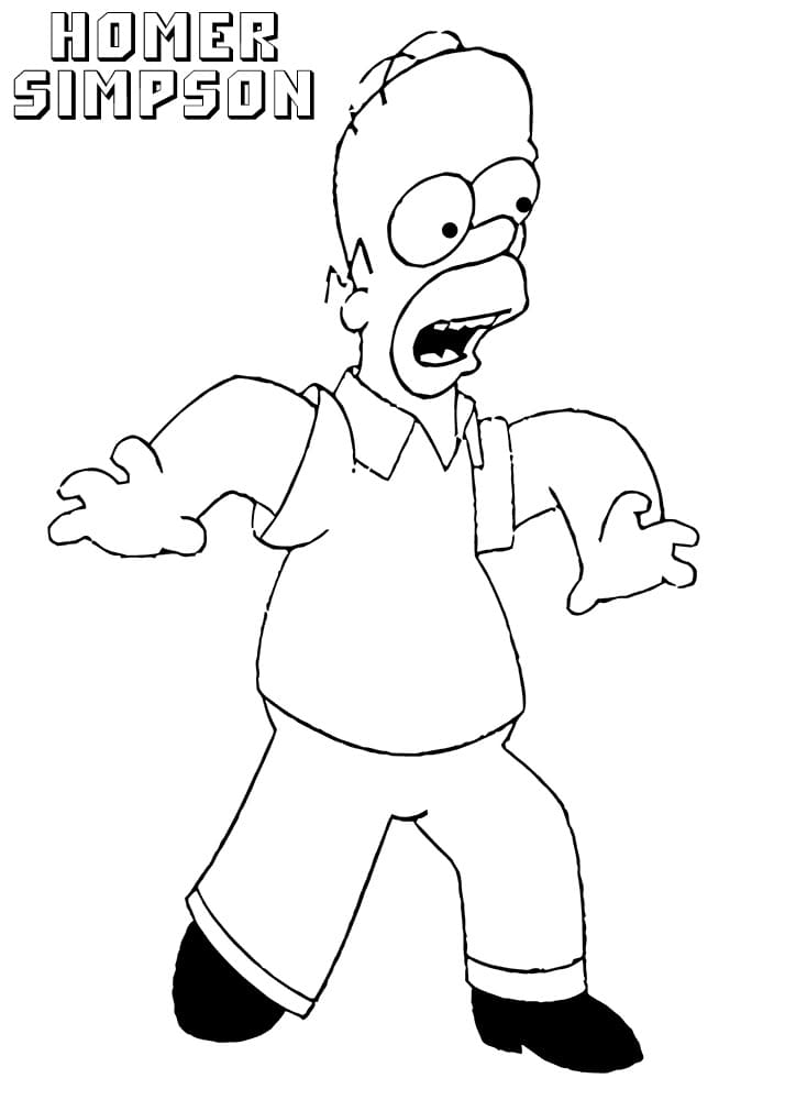 Simpsons zum Drucken ausmalbilder