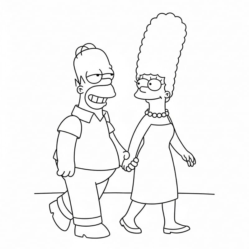 Simpsons ausmalbilder