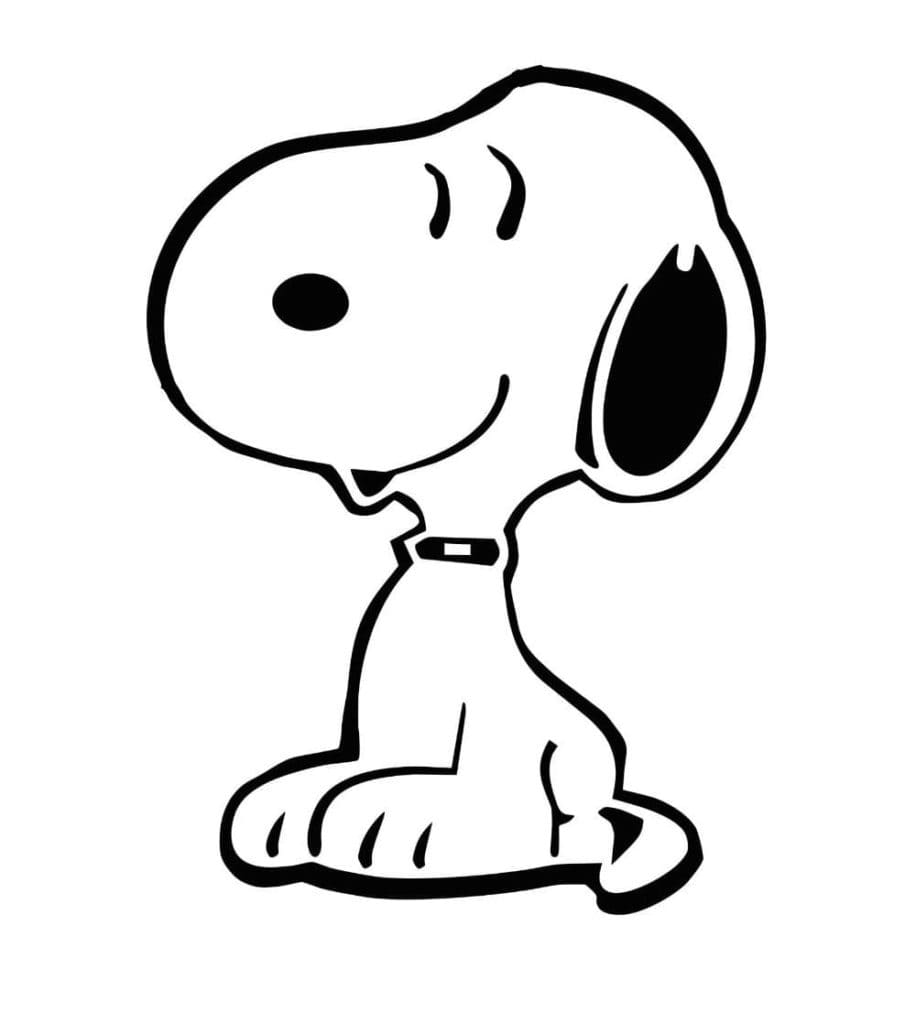 Snoopy für 2-jährige Kinder ausmalbilder