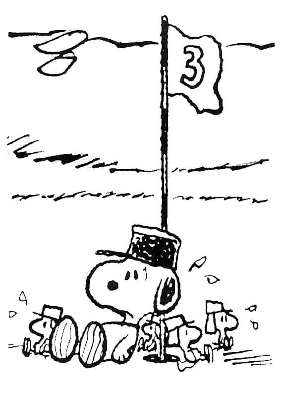 Snoopy für 3-jährige Kinder ausmalbilder