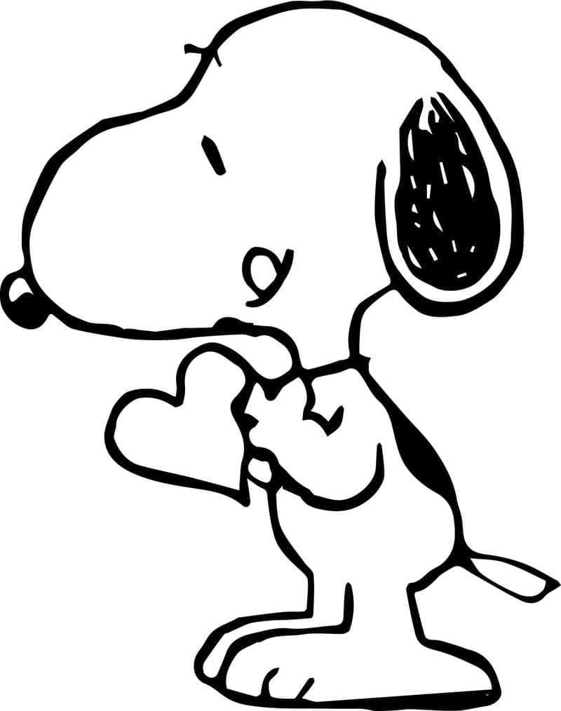 Snoopy für 4-jährige Kinder ausmalbilder