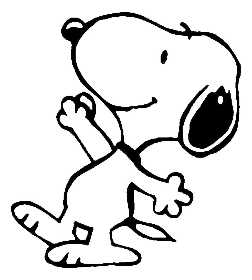 Snoopy für 5-jährige Kinder ausmalbilder