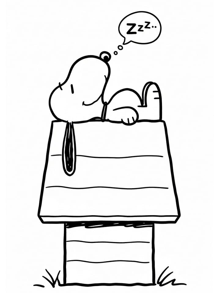 Snoopy für Kinder ausmalbilder