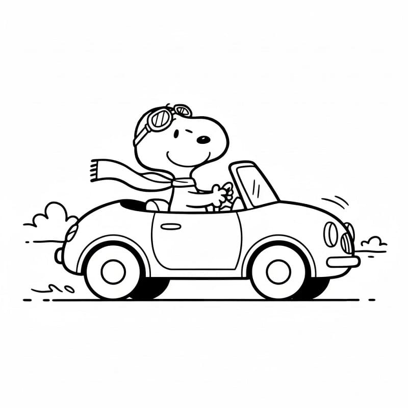 Snoopy gratis ausmalbilder