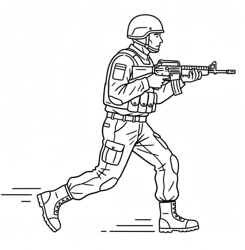 Soldat zum Ausdrucken ausmalbilder