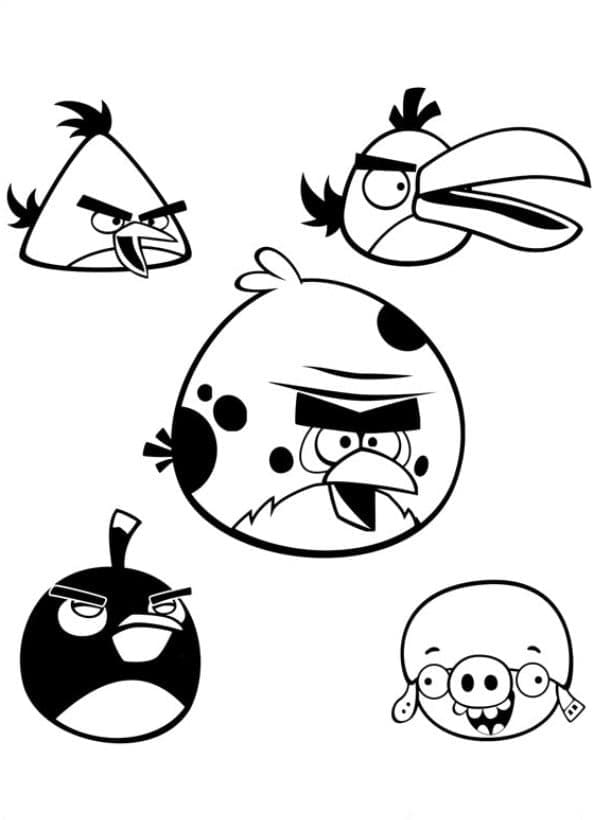 Spiel Angry Birds ausmalbilder