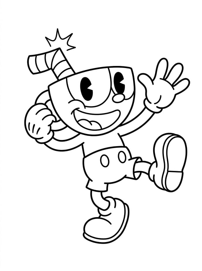 Spiel Cuphead ausmalbilder