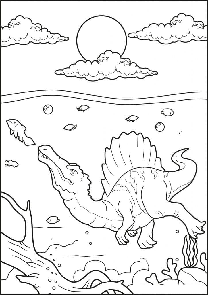 Spinosaurus-Bild ausmalbilder