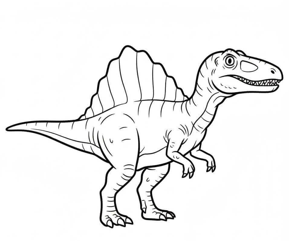 Spinosaurus ausdrucken ausmalbilder