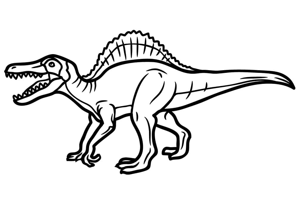 Spinosaurus für 2-jährige Kinder ausmalbilder
